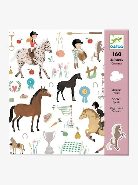 160 Stickers Chevaux DJECO Multicolore - Djeco 3 160 Stickers Chevaux DJECO Multicolore - Djeco