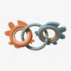 Anneaux De Dentition En Bois Et Silicone Multicolor - Vertbaudet -Promos Jouets Boutique anneaux de dentition en bois et silicone