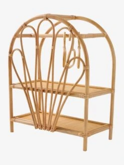 Armoire Poupon En Rotin Beige - Vertbaudet -Promos Jouets Boutique armoire poupon en rotin 2