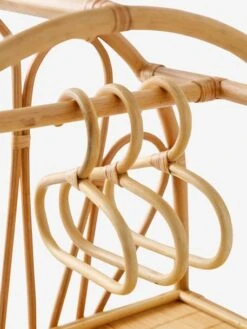 Armoire Poupon En Rotin Beige - Vertbaudet -Promos Jouets Boutique armoire poupon en rotin 3