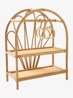 Armoire Poupon En Rotin Beige - Vertbaudet -Promos Jouets Boutique armoire poupon en rotin 5