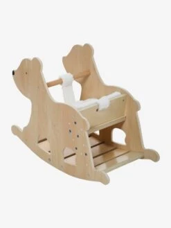 Bascule Ours Polaire En Bois FSC® Naturel - Vertbaudet -Promos Jouets Boutique bascule ours polaire en bois fsc 3