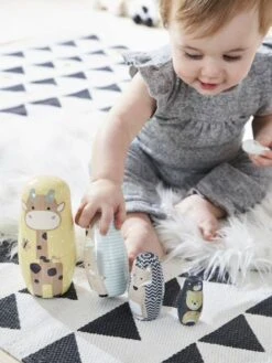 Boites Gigognes Animaux En Bois Multicolore - Vertbaudet -Promos Jouets Boutique boites gigognes animaux en bois 4