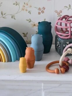 Boites Gigognes Ours En Silicone Multicolor - Vertbaudet -Promos Jouets Boutique boites gigognes ours en silicone 4