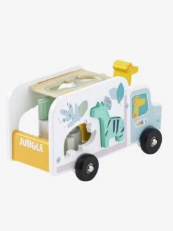 Camion D'encastrement Jungle En Bois FSC® Multicolore - Vertbaudet -Promos Jouets Boutique camion dencastrement jungle en bois fsc 3
