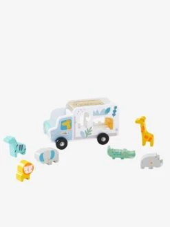 Camion D'encastrement Jungle En Bois FSC® Multicolore - Vertbaudet -Promos Jouets Boutique camion dencastrement jungle en bois fsc 4