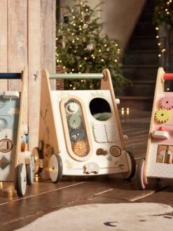 Chariot De Marche Avec Freins HANOÏ En Bois FSC® Multicolore - Vertbaudet -Promos Jouets Boutique chariot de marche avec freins hanoi en bois fsc 2