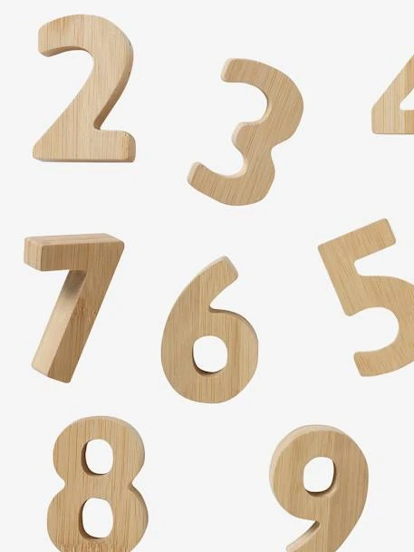 Chiffres En Bambou Beige - Vertbaudet 5 Chiffres En Bambou Beige - Vertbaudet – Image 3