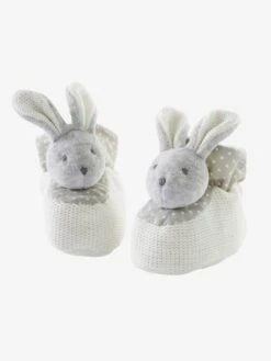 Coffret Doudou Et Chaussons Beige - Vertbaudet