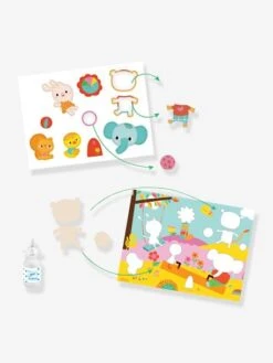 Collage Pour Les Tout Petits Ma Journée DJECO Bleu - Djeco -Promos Jouets Boutique collage pour les tout petits ma journee djeco 3