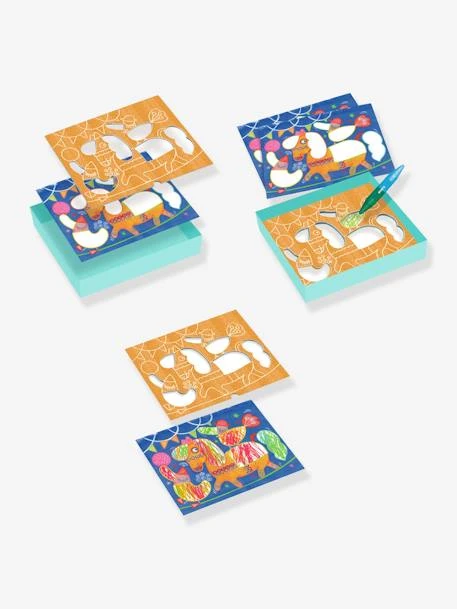 Coloriage Pour Les Petits Funambule Et Balles DJECO Bleu - Djeco 6 Coloriage Pour Les Petits Funambule Et Balles DJECO Bleu - Djeco – Image 4