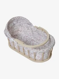 Couffin Pour Poupon En Bois FSC® Et Tissu Beige - Vertbaudet -Promos Jouets Boutique couffin pour poupon en bois fsc et tissu 2