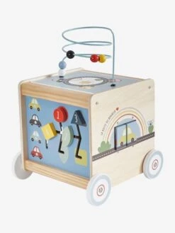 Cube D'activités à Tirer EN VOITURE SIMON En Bois FSC® Multicolore - Vertbaudet -Promos Jouets Boutique cube dactivites a tirer en voiture simon en bois fsc 5