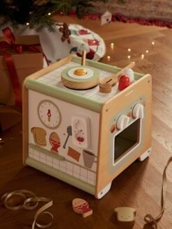 Cube D'activités Cuisinette En Bois FSC® Beige - Vertbaudet