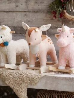 Faon à Bascule En Bois FSC® Multicolore - Vertbaudet -Promos Jouets Boutique faon a bascule en bois fsc 3