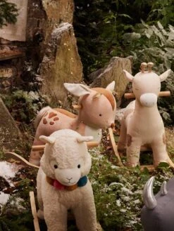 Faon à Bascule En Bois FSC® Multicolore - Vertbaudet -Promos Jouets Boutique faon a bascule en bois fsc 4