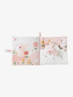 Grand Livre D'éveil Et Marionnettes à Doigts En Velours PAYS ROSE Multicolore - Vertbaudet -Promos Jouets Boutique grand livre deveil et marionnettes a doigts en velours pays rose 4