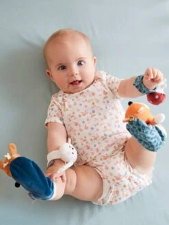 Hochets Mains Et Pieds Forêt Enchantée Multicolore - Vertbaudet -Promos Jouets Boutique hochets mains et pieds foret enchantee 2