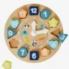 Horloge D'apprentissage En Bois FSC® Multicolore - Vertbaudet -Promos Jouets Boutique horloge dapprentissage en bois fsc