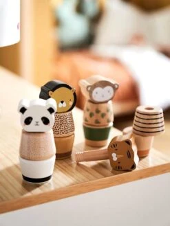 Jeu Des Animaux à Visser En Bois FSC® Multicolore - Tanzanie - Vertbaudet -Promos Jouets Boutique jeu des animaux a visser en bois fsc 5