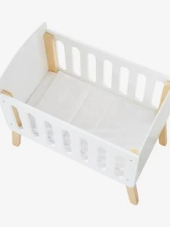 Lit Poupon Sur Pieds En Bois FSC® Blanc - Vertbaudet -Promos Jouets Boutique lit poupon sur pieds en bois fsc 2