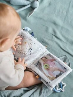 Livre D'éveil Et Photos CÉLESTE Bleu - Vertbaudet -Promos Jouets Boutique livre deveil et photos celeste 3