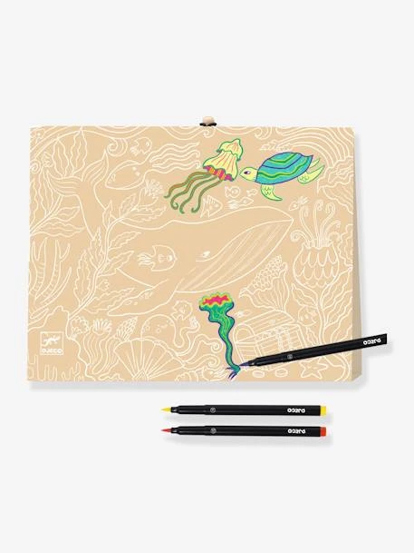 Mallette Mes 1ers Feutres Pinceaux DJECO Noir - Djeco 4 Mallette Mes 1ers Feutres Pinceaux DJECO Noir - Djeco – Image 2