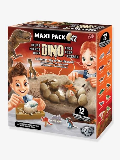 Maxi Pack 12 Oeufs Dinosaures - BUKI Orange - Buki 3 Maxi Pack 12 Oeufs Dinosaures - BUKI Orange - Buki