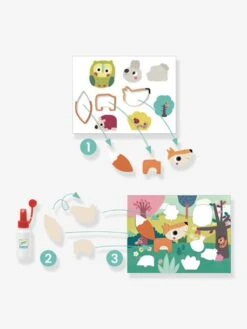 Mes Premiers Collages - DJECO Vert - Djeco -Promos Jouets Boutique mes premiers collages djeco 4