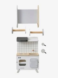 Mobilier De Cuisine Pour Poupée Mannequin En Bois FSC® Blanc - Vertbaudet -Promos Jouets Boutique mobilier de cuisine pour poupee mannequin en bois fsc 3