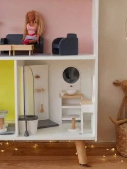 Mobilier De Salle De Bain Pour Poupée Mannequin En Bois FSC® Blanc - Vertbaudet -Promos Jouets Boutique mobilier de salle de bain pour poupee mannequin en bois fsc 1