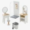 Mobilier De Salle De Bain Pour Poupée Mannequin En Bois FSC® Blanc - Vertbaudet -Promos Jouets Boutique mobilier de salle de bain pour poupee mannequin en bois fsc