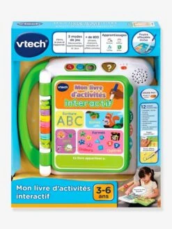 Mon Livre D'Activités - J'écris, Je Joue, J'apprends - VTECH Multicolore - Toutes Les Marques -Promos Jouets Boutique mon livre dactivites jecris je joue japprends vtech 2