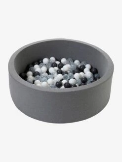 Parc à Balles En Mousse + 200 Balles Gris - Vertbaudet -Promos Jouets Boutique parc a balles en mousse 200 balles 4