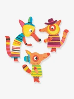 Peinture - La Famille Renard DJECO Bleu - Djeco -Promos Jouets Boutique peinture la famille renard djeco 1
