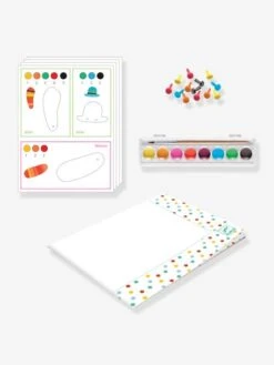 Peinture - La Famille Renard DJECO Bleu - Djeco -Promos Jouets Boutique peinture la famille renard djeco 2