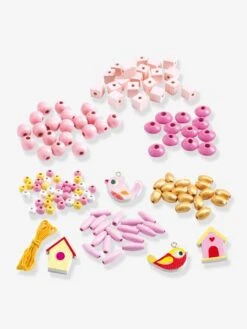 Perles Bois - Oiseaux - DJECO Multicolore - Djeco -Promos Jouets Boutique perles bois oiseaux djeco 2
