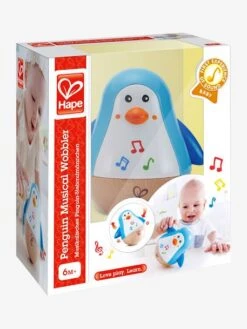 Pingouin Culbuto Musical HAPE Bleu - Hape -Promos Jouets Boutique pingouin culbuto musical hape 4