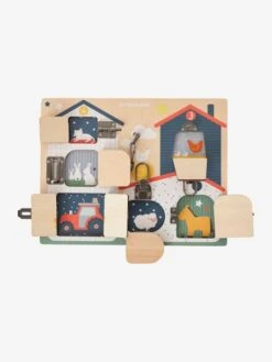 Planche à Verrous En Bois FSC® Multicolore - Vertbaudet -Promos Jouets Boutique planche a verrous en bois fsc 1