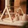 Portique D'éveil Base Triangle En Bois FSC® Beige - Vertbaudet -Promos Jouets Boutique portique deveil base triangle en bois fsc