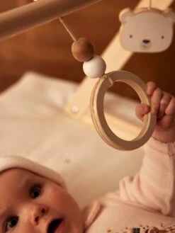 Portique D'éveil Base Triangle En Bois FSC® Beige - Vertbaudet -Promos Jouets Boutique portique deveil base triangle en bois fsc 2