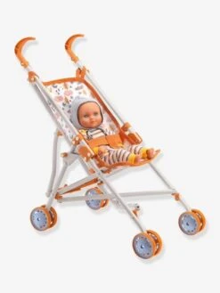 Poussette - DJECO Orange - Djeco -Promos Jouets Boutique poussette djeco 1