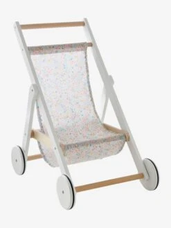 Poussette Poupon En Bois FSC® Blanc - Vertbaudet -Promos Jouets Boutique poussette poupon en bois fsc 5