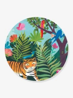 Puzzle 24 Pièces La Balade Du Tigre DJECO Orange - Djeco -Promos Jouets Boutique puzzle 24 pieces la balade du tigre djeco 2