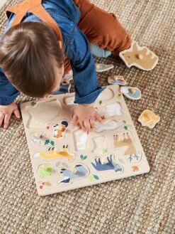Puzzle Bouton Forêt En Bois FSC® Multicolore - Vertbaudet -Promos Jouets Boutique puzzle bouton foret en bois fsc 5