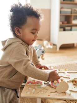 Puzzle Bouton Happy En Bois FSC® Multicolore - Vertbaudet -Promos Jouets Boutique puzzle bouton happy en bois fsc 3