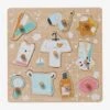 Puzzle Bouton Salle De Bain En Bois FSC® Multicolore - Vertbaudet -Promos Jouets Boutique puzzle bouton salle de bain en bois fsc