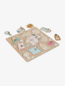 Puzzle Bouton Salle De Bain En Bois FSC® Multicolore - Vertbaudet -Promos Jouets Boutique puzzle bouton salle de bain en bois fsc 2