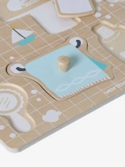 Puzzle Bouton Salle De Bain En Bois FSC® Multicolore - Vertbaudet -Promos Jouets Boutique puzzle bouton salle de bain en bois fsc 5