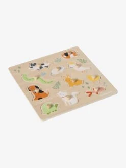Puzzle Boutons Animaux De Compagnie En Bois FSC® Multicolore - Vertbaudet -Promos Jouets Boutique puzzle boutons animaux de compagnie en bois fsc 2